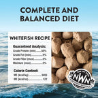 Northwest Naturals Freeze-Dried Whitefish Cat & Kitten Food – Bite-Sized Nibbles, Healthy, Limited, Human-Grade Ingredients, All-Natural, High-Protein Raw Diet, Complete & Balanced, Grain-Free – 11 oz