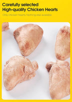 7 OZ Freeze Dried Chicken Hearts Treats for Dogs Cats, High Protein Raw Dog Food Topper, Single Fresh Ingredient Treats, Rawhide Free