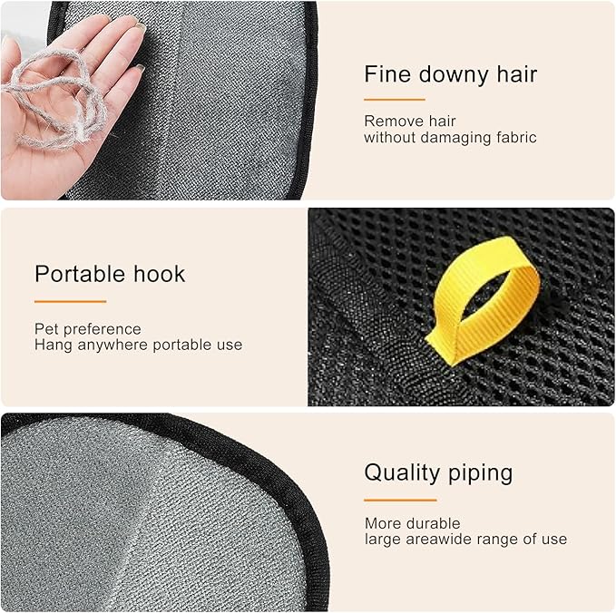 2 Pack Electrostatic Pet Hair Removal Gloves, 2025 New Upgrade Magic Brush Pet Hair Remover Tool, Washable Reusable Cats and Dogs Grooming Gloves for Laundry, Couch, Car Seat, Furniture