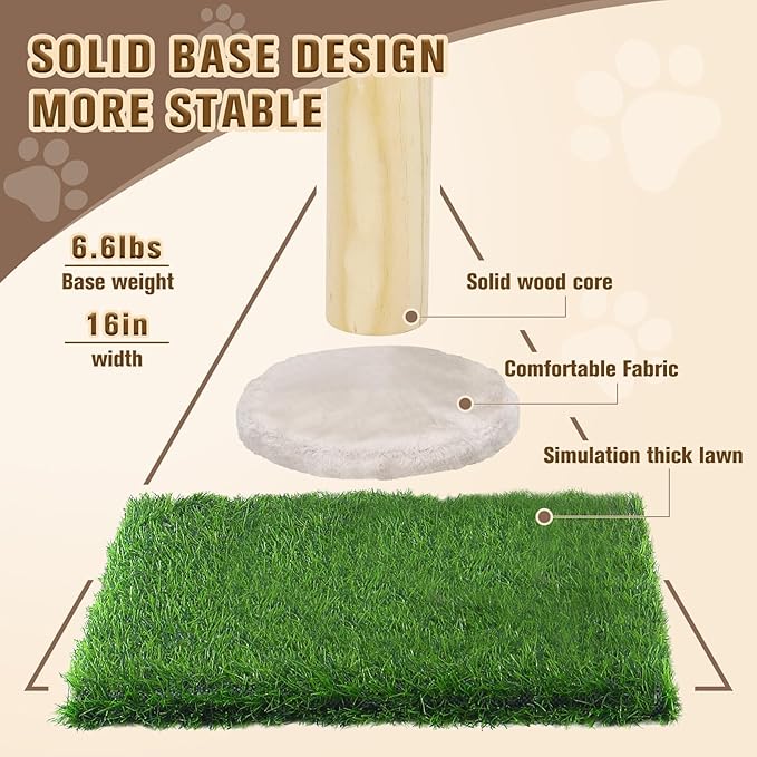 SHUNY Cat Scratching Post,35 Inch Tall Cat Scratching Posts for Indoor Cats,Nature Sisal Cat Scratcher Post with Hanghing Ball,Palm Tree Cat Scratch Post for Indoor Adult Cats and Kittens