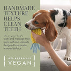 Organic Cotton Squeaky Dog Toys Fruits & Veggies Dog Toy Pack - Handmade Knit Dog Accessories, for Small Medium Dogs, Puppy Essentials and Puppy Toys Perfect Dog Gift