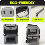 Cat Backpack Carrier for 2 Cats, Kittens or Small Dogs, Foldable & Breathable Pet Travel Bag, Cat Carrier Soft Sided & Lightweight, Holds up to 10kg, Ideal for Hiking, Camping & Picnic