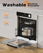 AOOGITF Cat Water Fountain + 6 Filters + 3 Sponges, 304 Stainless Steel Pet Water Fountain, 24 Hours Keep The Water Clean, 74oz Capacity, Ultra-Quiet, No Sputter, Compact, Easy Cleaning