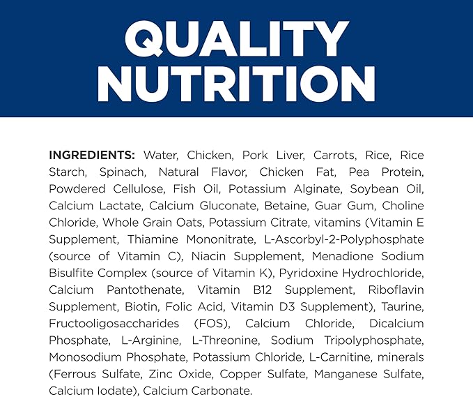 Hill's Prescription Diet k/d Kidney Care Chicken & Vegetable Stew Wet Cat Food, Veterinary Diet, 2.9 oz. Cans, 24-Pack