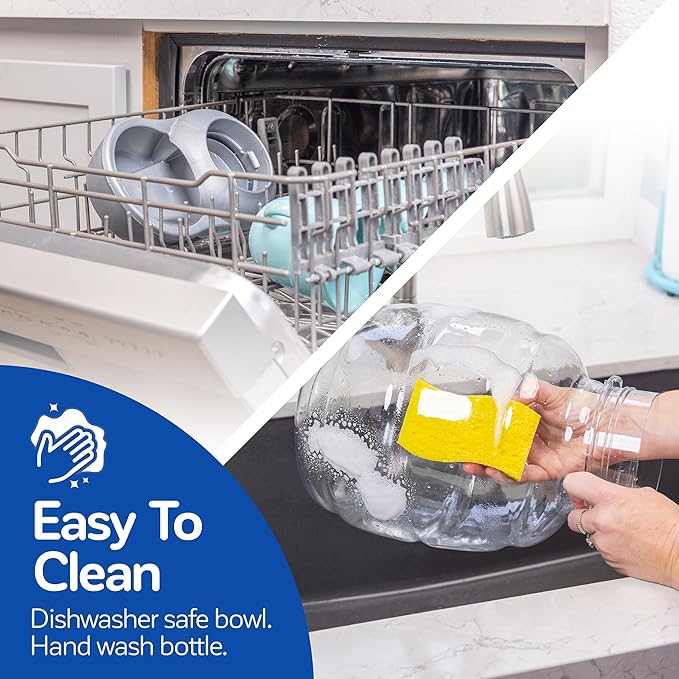 Petmate Replendish Automatic Gravity Waterer for Cats and Dogs, BPA-Free, No Batteries Required, Includes Charcoal Filter, 4 Gallons,Green, Made in USA