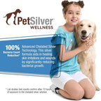 PetSilver Wound & Skin Spray - Dog Wound Spray, Hot Spot, Allergy Relief for Dogs, Itch Spray for Cats - Natural Skin Soother - Chelated Silver, Superior to Colloidal Silver - Made in USA - 16 fl oz