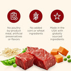 Nutrish Real Beef & Veggies Recipe Whole Health Blend Chunks in Gravy Wet Dog Food, 13 oz. Can, 12 Count, Packaging May Vary (Rachael Ray)