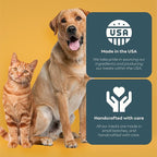 Skona PetFood Pork Heart Jerky Dog & Cat Treats, Single-Ingredient, High Protein Training Snacks, Natural & Healthy, USA Made, Rich in Nutrients, Supports Heart, Eye & Dental Health, 4oz