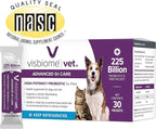 Visbiome® Vet Advanced GI Care High Potency Probiotic for Dogs & Cats – 225B CFU, 8-Strain Formula – Refrigerated, Veterinarian Recommended, Clean Label Certified – 30 Packets