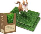 2026 Pheromone Washable Artificial Grass Dog Potty Pad - Fake Grass Pee Pad,Reusable Indoor/Outdoor Puppy Training Mat for Dogs & Small Pets18.5x14 2Pack