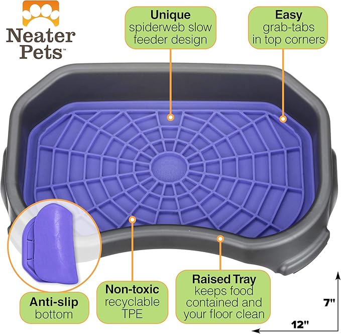 Neater Pet Brands - Pets - Neat-LIK with Mess-Proof Tray Keeps Floors Clean