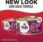 Nulo Beef & Rainbow Trout Grain-Free Shredded Wet Canned Cat Food, 3 Ounce (Pack of 24)