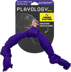 Playology Dog Toys | Dri-Tech Dental Rope Toy for Dogs - Gentle on Teeth | Jumbo Pork Sausage Scented Toy - Easy to Clean and Made from Non Toxic Materials