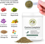 Wholistic Pet Organics Canine Complete - Dog Multivitamin Powder - 2 Lb - Daily Dog Vitamins and Supplements for Homemade Food - Immune System, Skin, Coat & Overall Health - Small and Large Breed