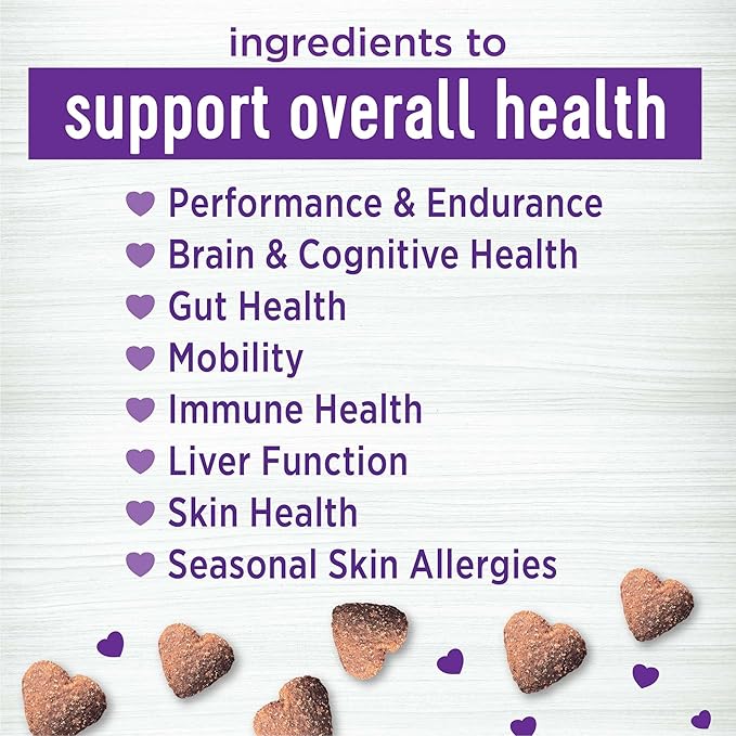 Wellness Peanut Butter & Apple Flavored Soft Chews Multi-Benefit Supplements for Dogs, 45 Count