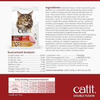 Catit Recipes Double Fusion Weight Control Cat Food – Chicken Recipe, High-Protein, Freeze-Dried Raw Toppings, No by-Products, Minimally Processed, Balanced Nutrition, 4 lb