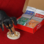 MON2SUN Christmas Dog and Cat Treats, Freeze-Dried Holiday Box Treats, Single Ingredient, High Protein Training Treats & Food Topper, 7.8 oz