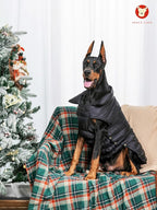 SPACE LION Puffer Jacket, Down Winter Coat, Waterproof, Windproof, Lightweight Jacket, Adjustable Fit for Medium Dogs(BlackGrey,L)