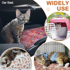 4 Pack Self Heating Cat Bed Cat Self Warming Pad with Removable Cover Extra Warm Thermal Pet Pad Washable Pet Crate Mat Anti Slip Kennel Pad for Indoor Outdoor Pets(Dog Paw,16 x 20 Inches)