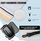 Carriers Soft-Sided Pet Carrier for Medium Large Cats Dogs 15lbs 20lbs,Ventilated Design,Portable Carry Handle,Collapsible Carrier for Kitten Puppy(X-Large,Grey&Black)