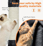 Made4Pets Cat Tree Tower 56" Cat Tower for Indoor Cats Kitten Tree Multi-Level Cat Tree with 2 Condo Furniture Activity Center with Scratching Posts Funny Toys (Black)