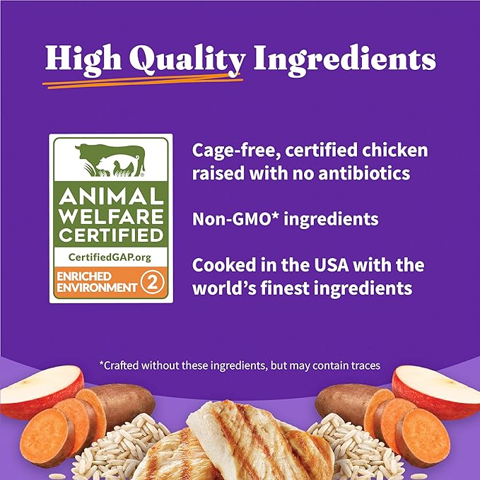 Halo Holistic Small Breed Dog Food, Cage Free Chicken & Brown Rice Recipe, Healthy Grains Dry Dog Food, Complete Digestive Health, 10 lb Bag