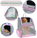LOLLIMEOW Pet Carrier Backpack for Dogs and Cats,Puppies,Fully Ventilated Mesh,Airline Approved,Designed for Travel, Hiking, Walking & Outdoor Use