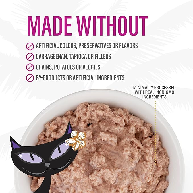 Tiki Cat After Dark Soft Pate, Chicken & Quail Egg, High-Protein Ingredients, Wet Cat Food for Adult Cats, 3 oz. Can (12 Count)