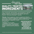 Dave's Pet Food Grain Free Wet Cat Food (Tuna Entree in Gravy), Naturally Healthy Canned, Added Vitamins & Minerals, 5.5 oz Cans (24 Pack)