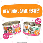 B.F.F. Play - Best Feline Friend Paté Lovers, Aw Yeah!, Tuna & Salmon Oh Snap! with Tuna & Salmon, 2.8oz Can (Pack of 12)