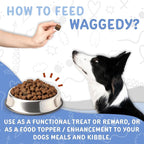 waggedy Calm with Melatonin - Calming Chews for Dogs to Manage Stress & Anxiety Relief — Pet Calming Treats for Travel, Fireworks & Separation — Dog Supplements & Vitamins (60 Chews)