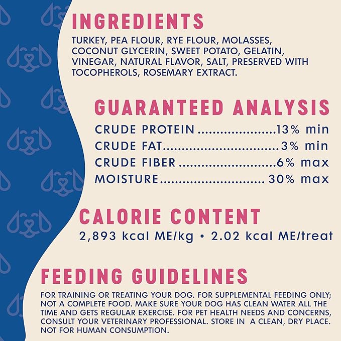 Finley's Turkey Training Bites, Low Calorie, All Natural Soft Chew Dog Treats, 16 Ounce (Pack of 1)