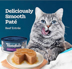 Blue Buffalo Tastefuls Wet Cat Food Paté, Made with Natural Ingredients, Beef Entrée, 5.5-oz Cans (24 Count)