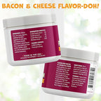 Flavor-Doh - Flavored Pill Wrap for Dogs to Hide Capsules and Create Pill Treats for Dogs - Easy-to-Use Treat Paste for Pet Medication - Bacon n' Cheese (4.2oz)
