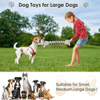 Large Squeaky Plush Dog Toys, Interactive Puppy Toys for Tug of War, Tough Pet Toys for Dogs, Dog Chew Toy for Small, Medium, and Large Dogs