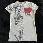 Gothic Tees for Women Y2K Grunge Graphic Short Sleeve Crew Neck T-Shirts 90s Vintage Aesthetic Emo Clothes