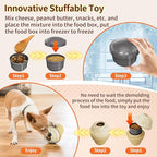 Dog Treat Dispenser Toy Interactive, Frozen Treat Toy Reduces Anxiety, Chew Toys for Aggressive Chewers, Birthday Enrichment Toy, Dog Treat Toys to Keep Them Busy for All Breeds