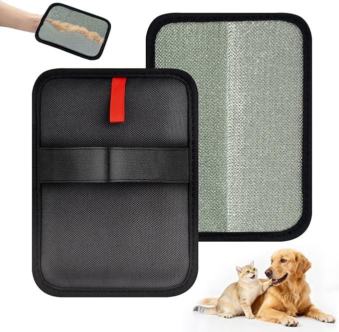 2 Pcs Newly Upgraded Electrostatic Pet Hair Removal Glove,Magic Brush Pet Hair Remover for Cats & Dogs,Reusable Pet Hair Remover Gloves for Couch Carpet Car Seat Laundry