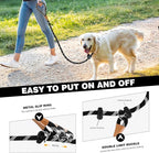 lynxking Slip Lead Dog Leash Reflective, Heavy Duty Comfortable Strong Rope for Large Medium Small Dogs No Pull Pet Training (Black, Large 1/2in x 6ft-Slip Lead)
