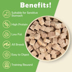 MON2SUN Freeze Dried Duck Cat and Dog Treats, Single Ingredient Natural and Healthy Dog Snacks, High Protein Training Treats & Food Topper, 9.5 oz