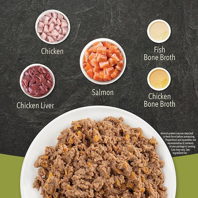 ACANA Premium Pate Wet Cat Food in Bone Broth Salmon + Chicken Recipe 3oz Cans (24 count)