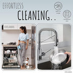 EVELANDO® Premium Dog Food Bowl 64 oz Stainless Steel 8 Cups Medium Large Dog Bowls Non Slip & BPA-Free L X XL Pet Water Bowl Platos para Perros Indoor Outdoor Pet Dish Feeder Water and Food Dish