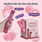 Grab & Go Squeeze Vita Stick Lickable Treats for Dogs & Cats. 49 Heart Support Sticks with Essential multivitamins. Soft and Tasty Paste for All Life Stages, Supporting Heart Health