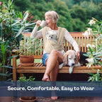 Dog Carriers for Small Dogs, Front Facing Dog Sling Carrier, Hands Free Cat Carrier, Size Adjustable, Reducing Back Pain, Premium Cotton, Safe and Soft Dog Carrier (Plus, Beige)