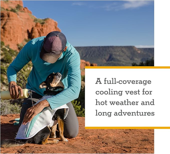Ruffwear, Swamp Cooler Dog Vest, Evaporative Cooling for Hot Weather, Compatible with Most Harnesses, Sage Green, XX-Small