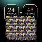 Sheba Gravy Indulgence Adult Wet Cat Food Salmon Entree in Extra Gravy, 2.6 oz. Twin-Pack Trays (24 Count, 48 Servings)