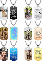 Funnylife Custom Pet Memorial Necklace - Dog Loss Gift - Sympathy for Pet Loss