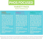 Weruva Wx Phos Focused, Pate Formulas Variety Pack, 3oz Can (Pack of 12)