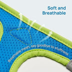 Cat Harness and Leash Set, Step-in Escape Proof Adjustable Vest Harness for Small Medium Large Cats, Lightweight Soft Breathable Reflective Kitten Harness for Walking Travel, Camping(Hawaii Green, S)