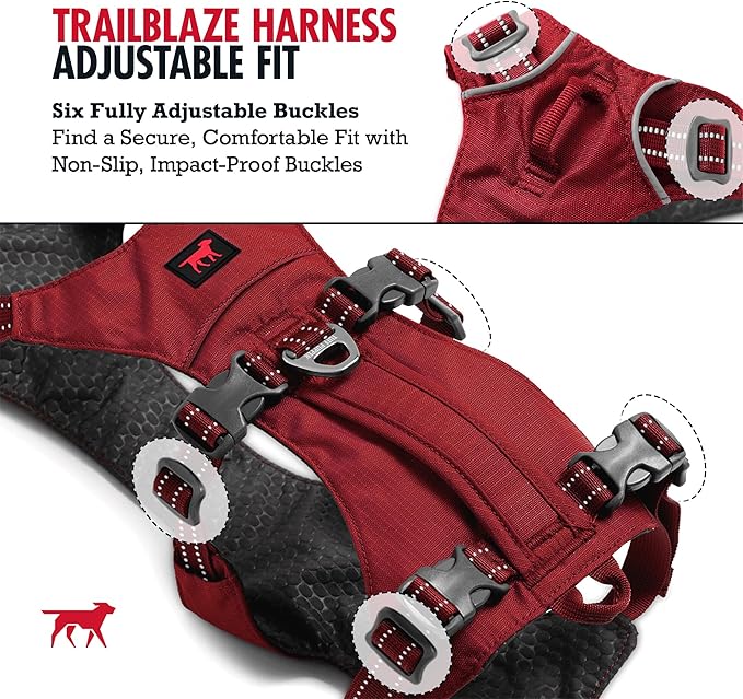 Tuff Pupper Escape Proof Dog Harness for Small Dogs | No Pull Lightweight Adjustable Harness | No Escape Multifunctional Outdoor Pet Gear | Strong Durable Breathable | Secure Comfortable Fit